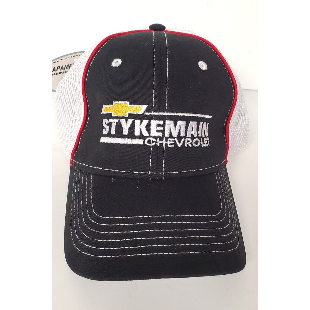 Stykemain Chevrolet Trucker Cap Chevy Mesh Hat Embroidered NOS W/TAG‎